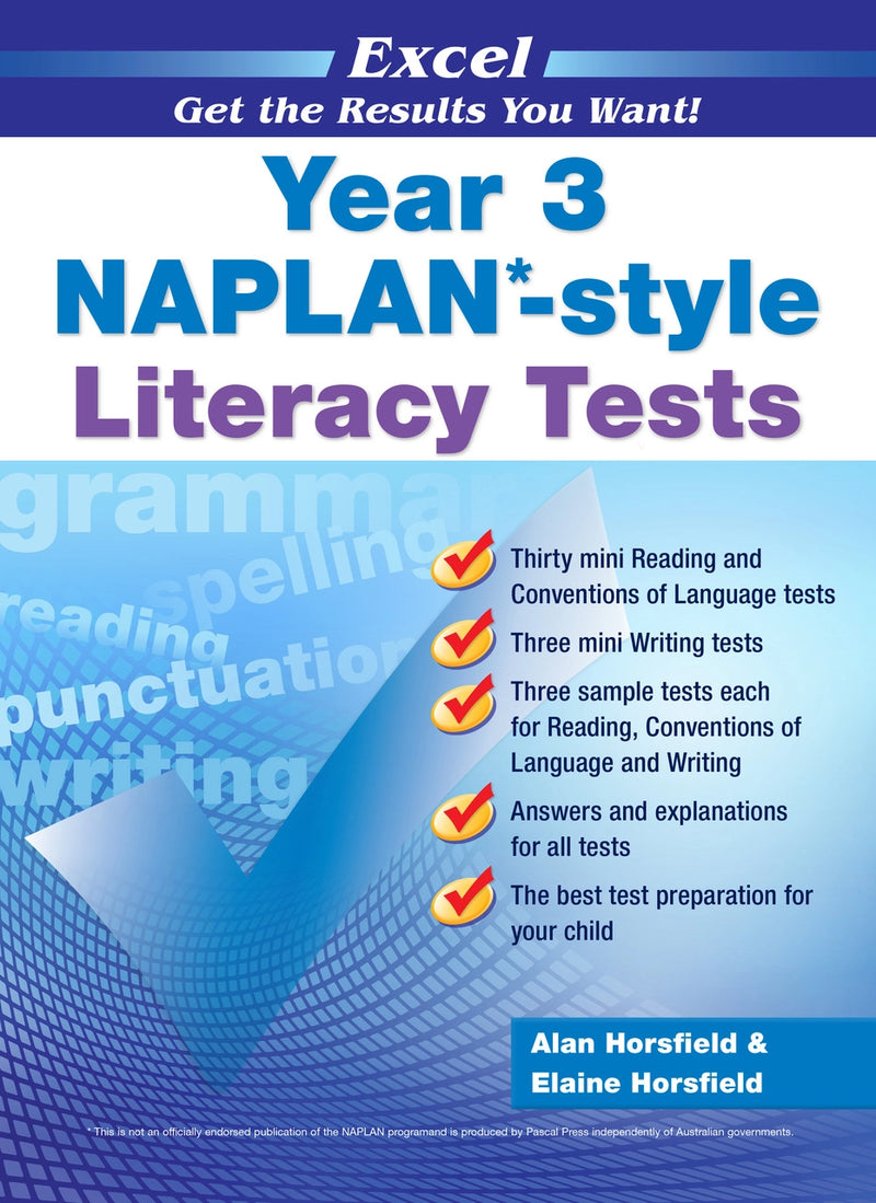 Excel NAPLAN-style Literacy Tests [Year 3]