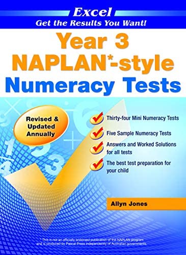 Excel NAPLAN style Numeracy tests [Year 3]