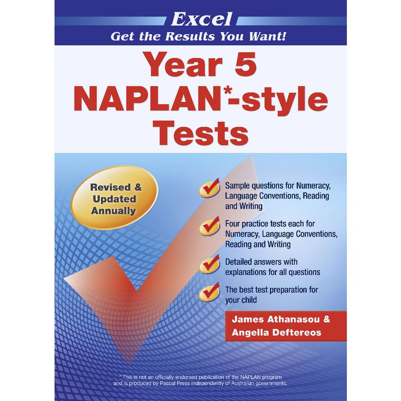 Excel NAPLAN-style Tests [Year 5]